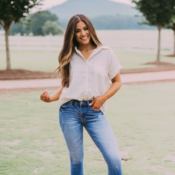 Hadley Striped Button Down - Picture 2 of 4